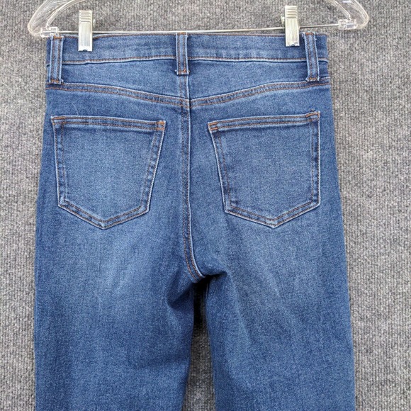 Regeneration by Celebrity Pink Women's Jeans Blue 3/26 Distressed Skinny Denim - Picture 5 of 12